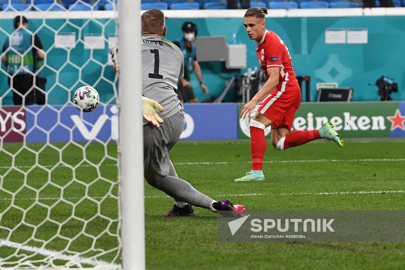 Russia Soccer Euro 2020 Sweden - Poland