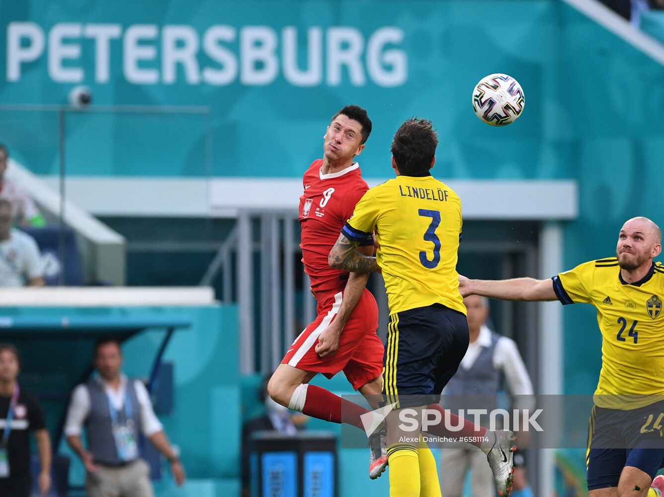 Russia Soccer Euro 2020 Sweden - Poland