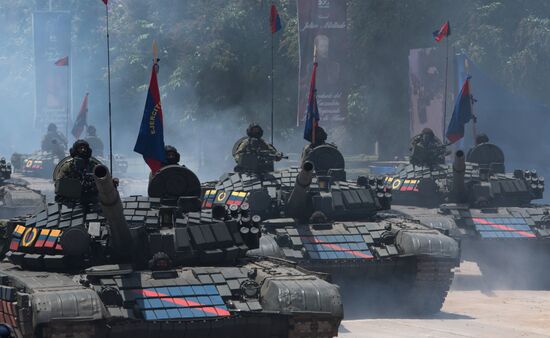 Venezuela Carabobo Battle Bicentennial Parade Rehearsal