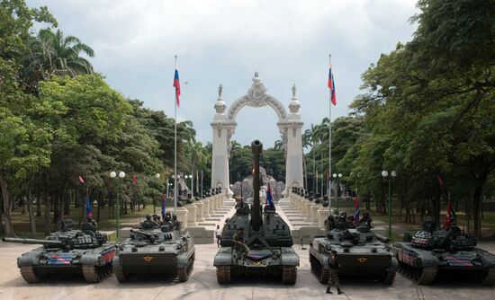 Venezuela Carabobo Battle Bicentennial Parade Rehearsal