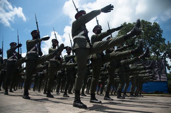 Venezuela Carabobo Battle Bicentennial Parade Rehearsal