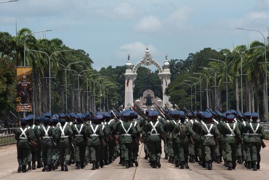 Venezuela Carabobo Battle Bicentennial Parade Rehearsal