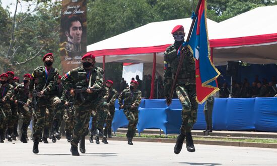 Venezuela Carabobo Battle Bicentennial Parade Rehearsal