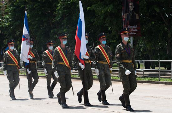Venezuela Carabobo Battle Bicentennial Parade Rehearsal