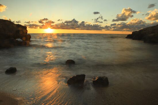 Sunset near Cape Kazantip