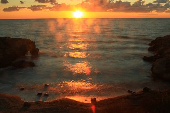 Sunset near Cape Kazantip