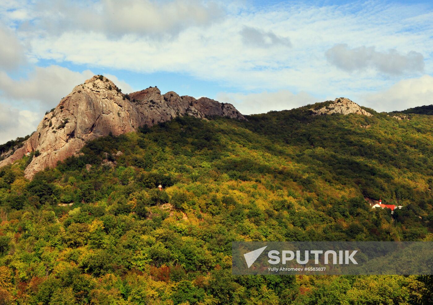 Kiziltash Monastery of St. Stephen of Surozh on slope of Mount Kiziltash