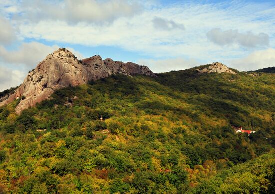 Kiziltash Monastery of St. Stephen of Surozh on slope of Mount Kiziltash