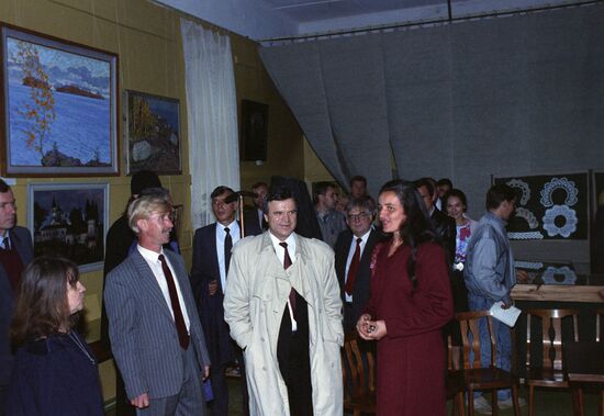 Working trip by Chairman of Supreme Soviet of USSR Ruslan Khasbulatov to Karelia