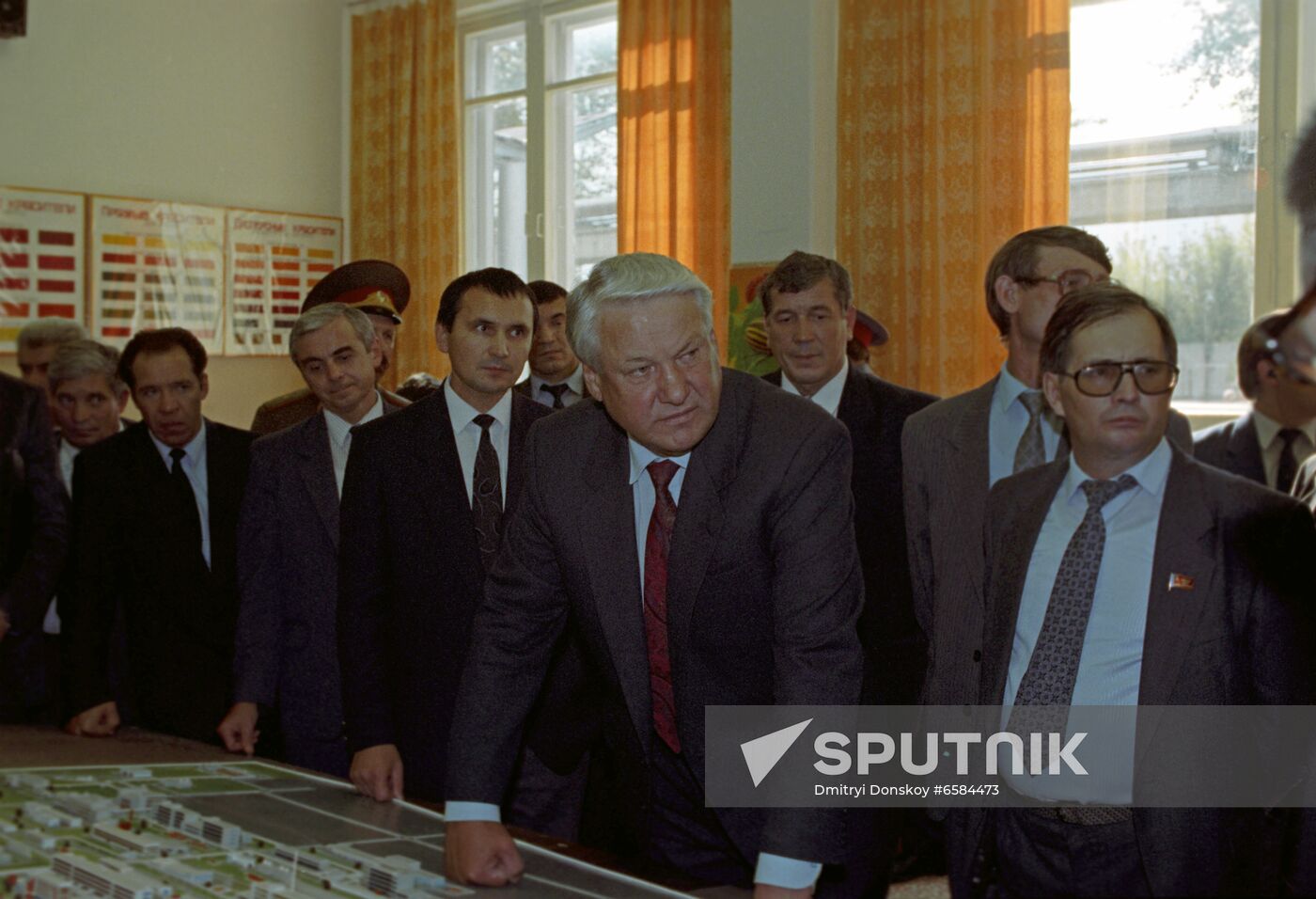 Russian President Boris Yeltsin's working trip to Chuvashia