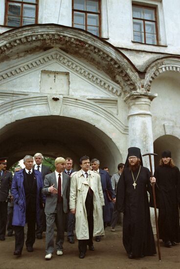 Working trip by Chairman of Supreme Soviet of USSR Ruslan Khasbulatov to Karelia