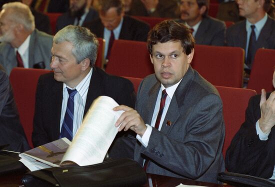 Russian President Boris Yeltsin's working trip to Chuvashia
