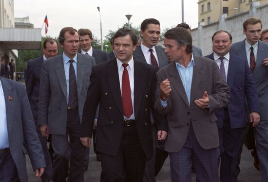 Russian President Boris Yeltsin's working trip to Chuvashia