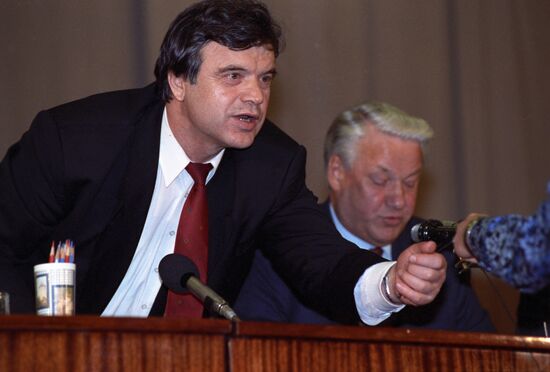 Russian President Boris Yeltsin's working trip to Chuvashia