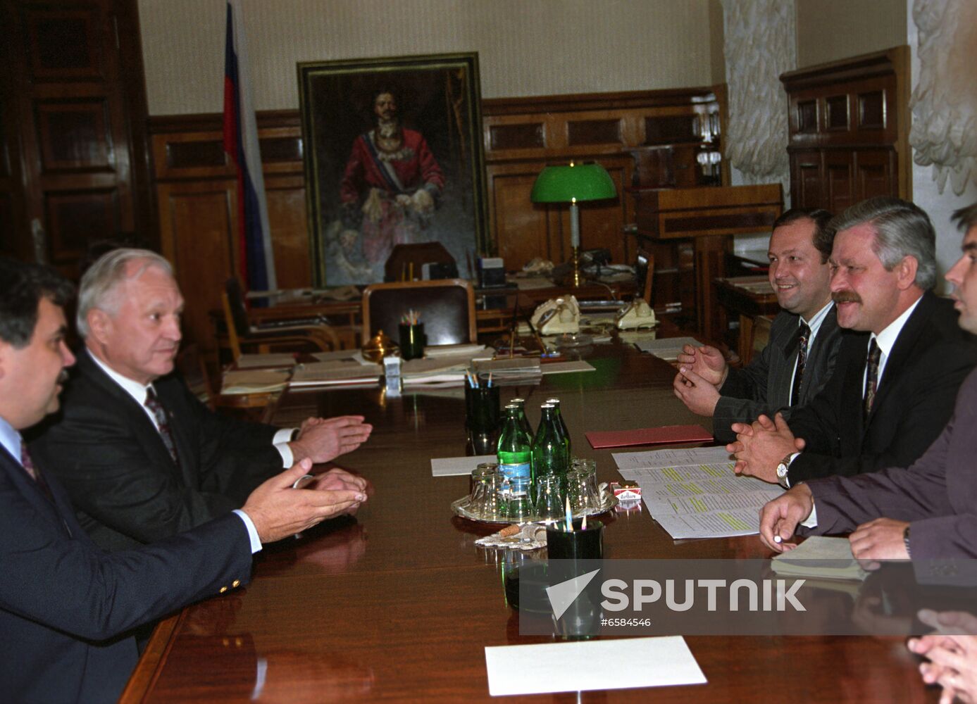 Russian Vice President Alexander Rutskoi's meeting with Alaska Governor