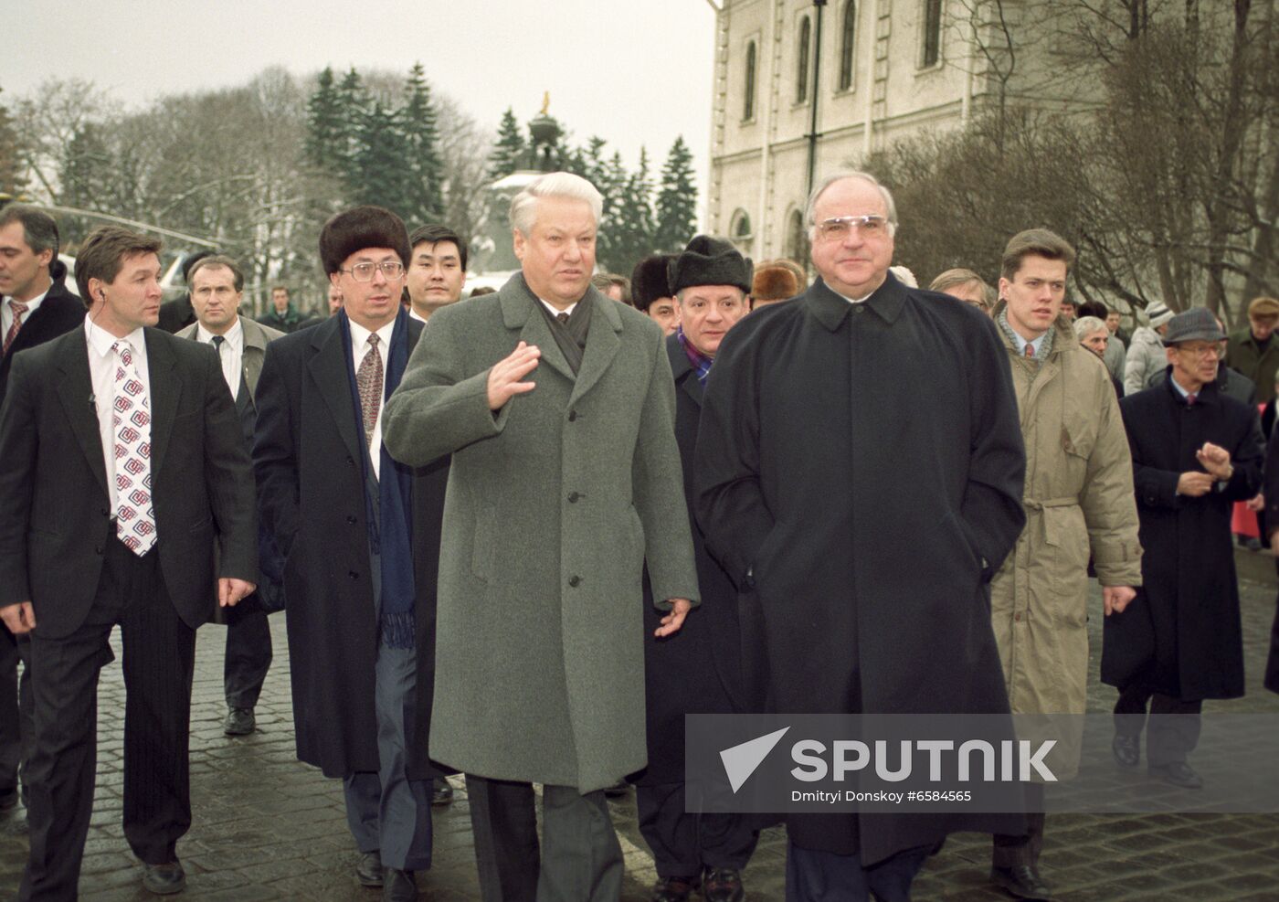 German Chancellor Helmut Kohl's official visit to Russia