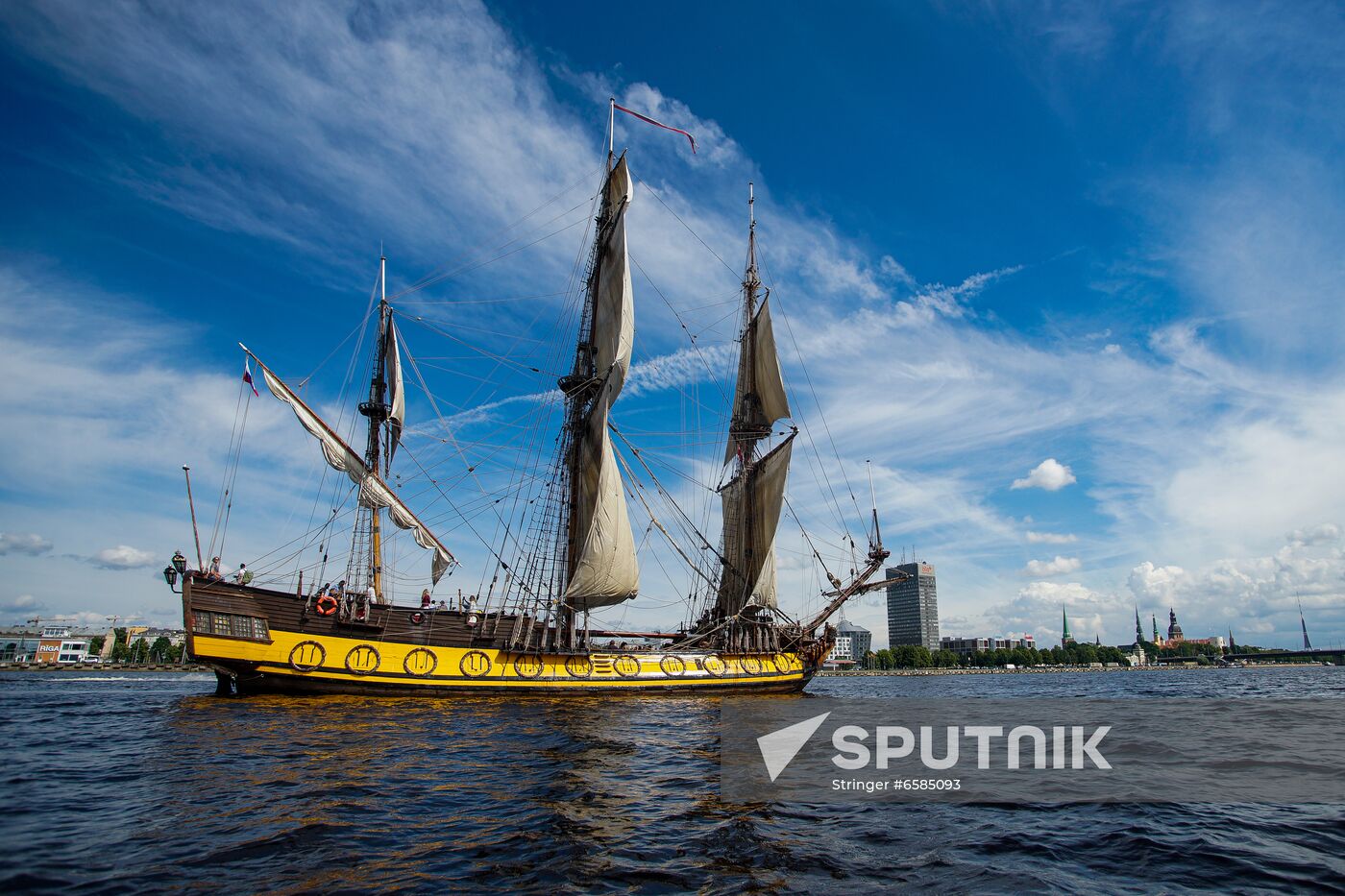 Latvia Russia Shtandart Tall Ship