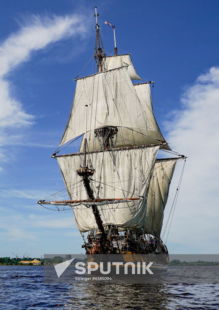Latvia Russia Shtandart Tall Ship