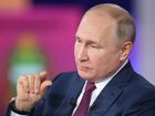 Russian President Vladimir Putin attends an annual televised phone-in with the country's citizens "Direct Line with Vladimir Putin" at the Moscow's World Trade Center studio in Moscow, Russia. Location: Russia, Moscow. Author: Sergei Savostyanov. Russia Putin Direct Line