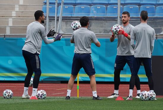 Russia Soccer Euro 2020 Spain Training Session