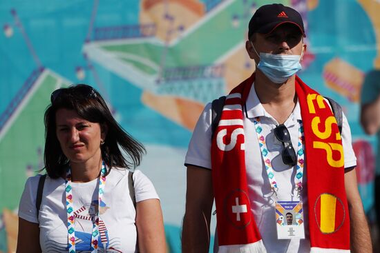 Russia Soccer Euro 2020 Switzerland - Spain