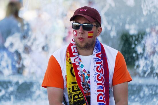 Russia Soccer Euro 2020 Switzerland - Spain