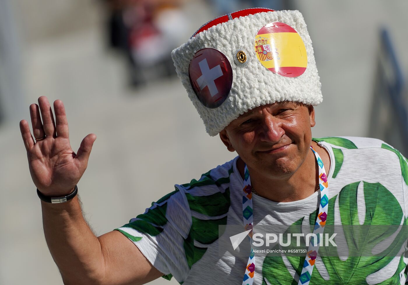 Russia Soccer Euro 2020 Switzerland - Spain