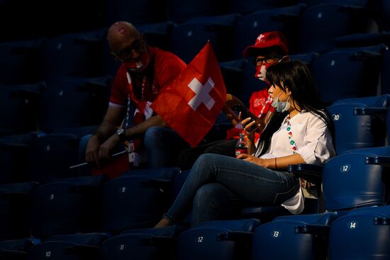 Russia Soccer Euro 2020 Switzerland - Spain