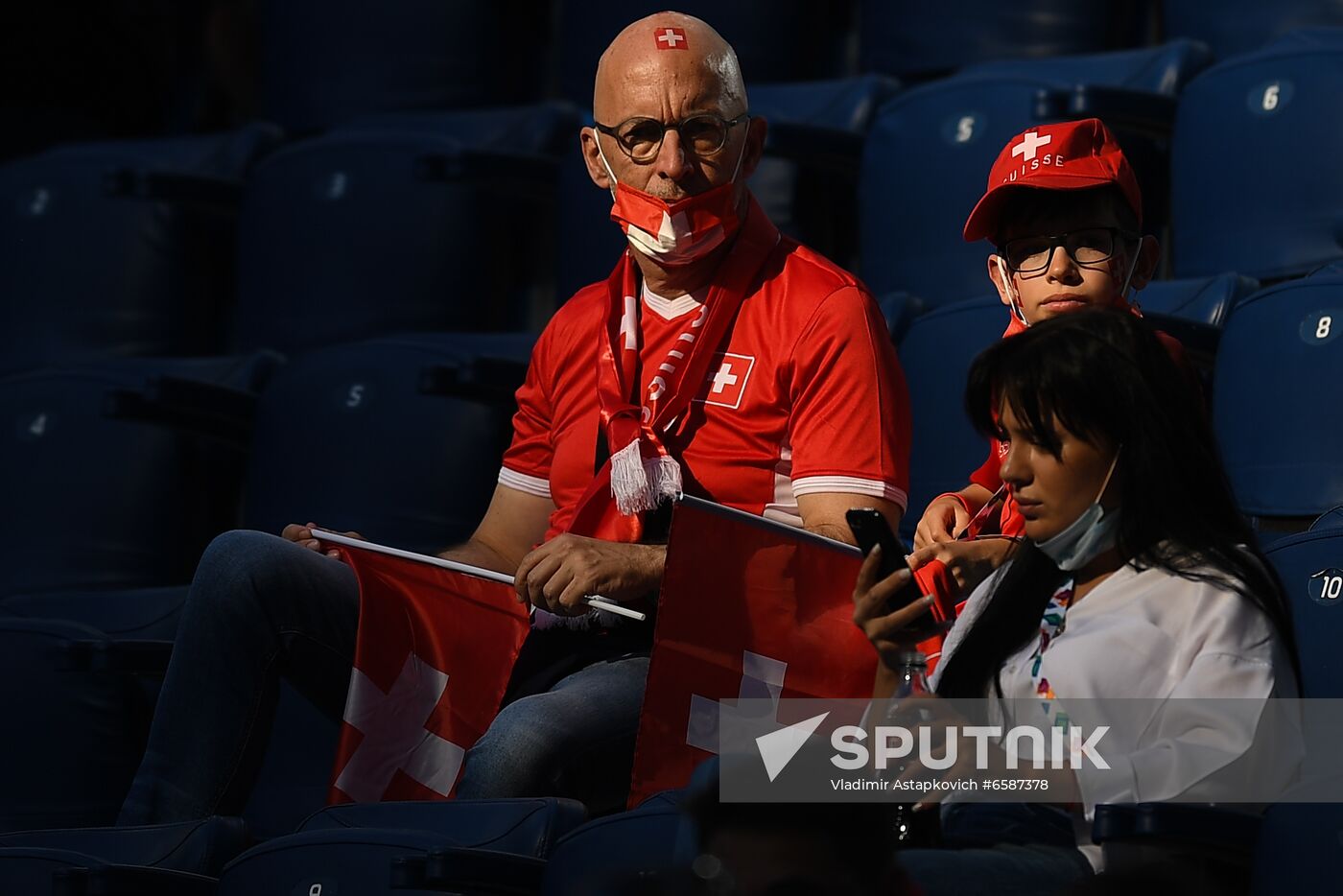 Russia Soccer Euro 2020 Switzerland - Spain