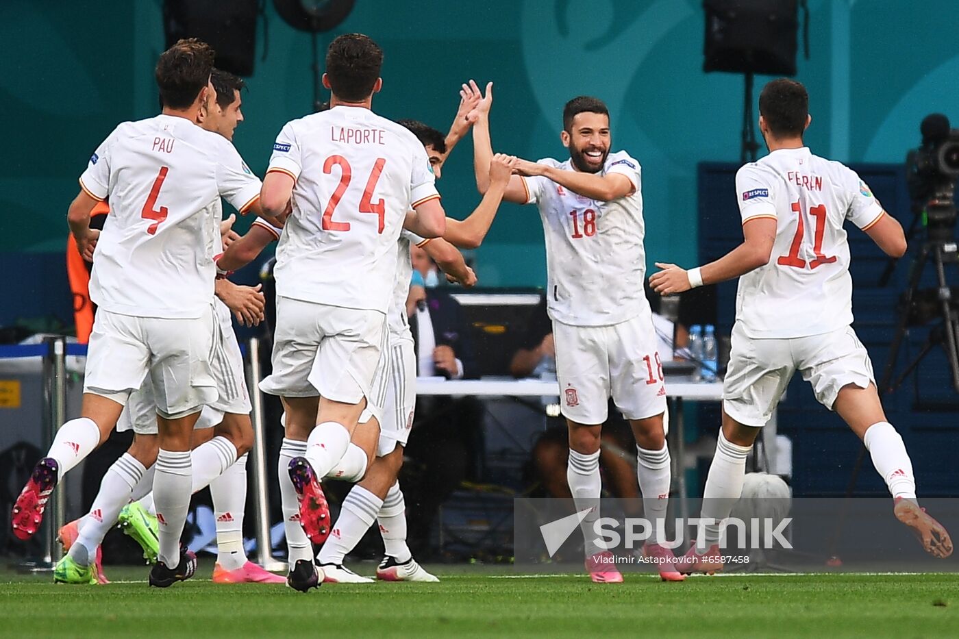 Russia Soccer Euro 2020 Switzerland - Spain