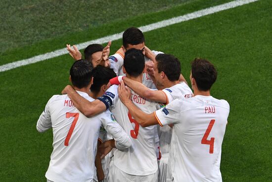 Russia Soccer Euro 2020 Switzerland - Spain
