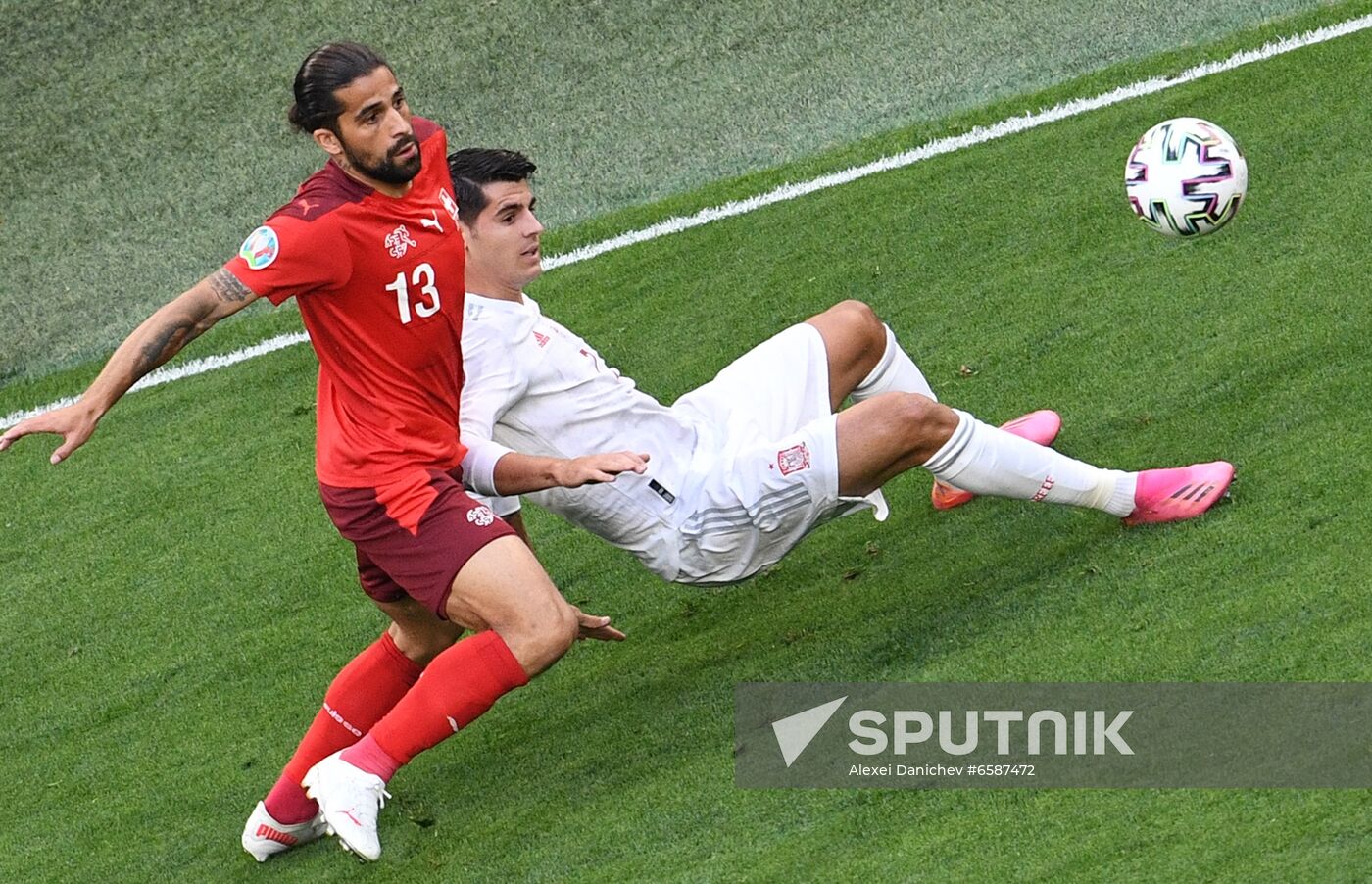 Russia Soccer Euro 2020 Switzerland - Spain