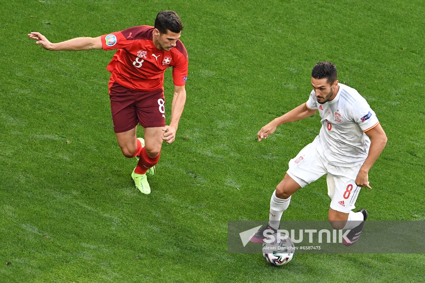Russia Soccer Euro 2020 Switzerland - Spain