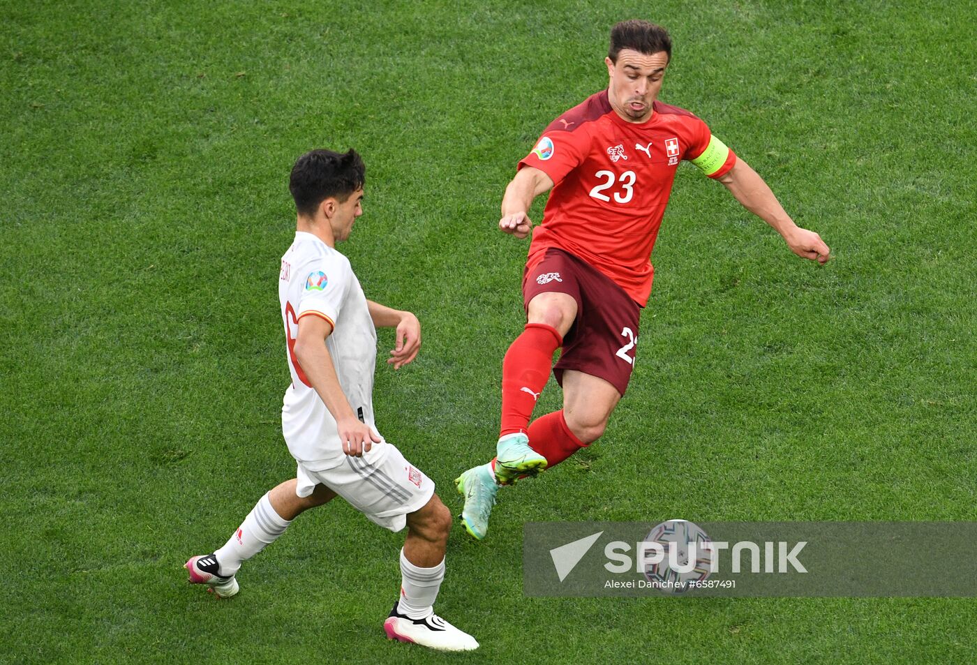 Russia Soccer Euro 2020 Switzerland - Spain