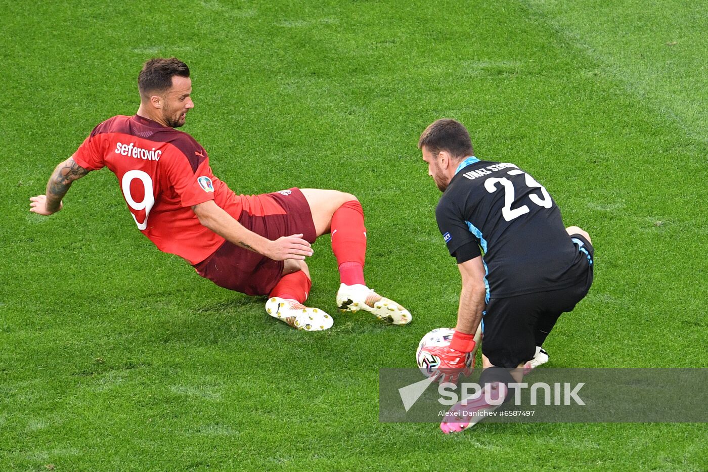 Russia Soccer Euro 2020 Switzerland - Spain