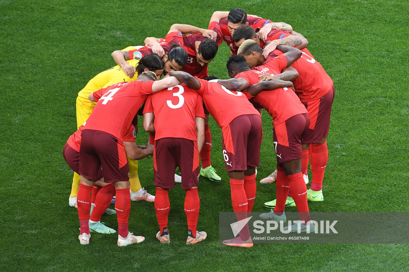 Russia Soccer Euro 2020 Switzerland - Spain