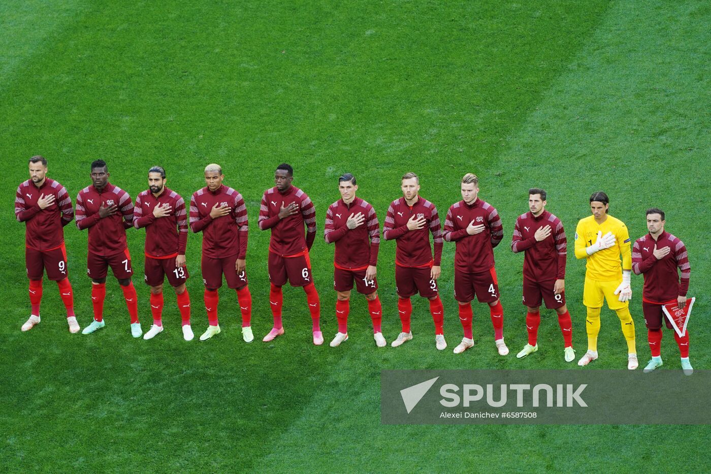 Russia Soccer Euro 2020 Switzerland - Spain