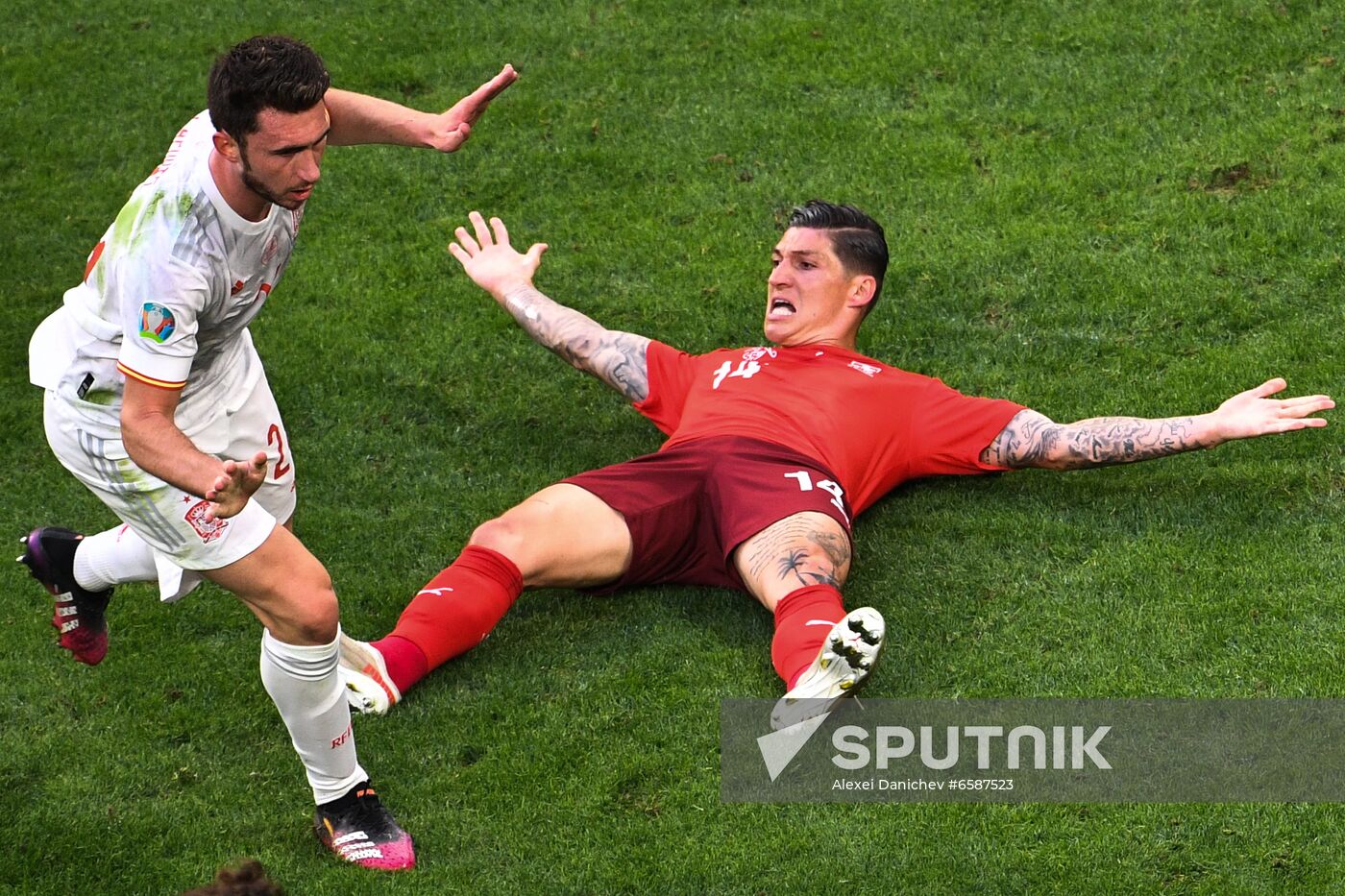 Russia Soccer Euro 2020 Switzerland - Spain