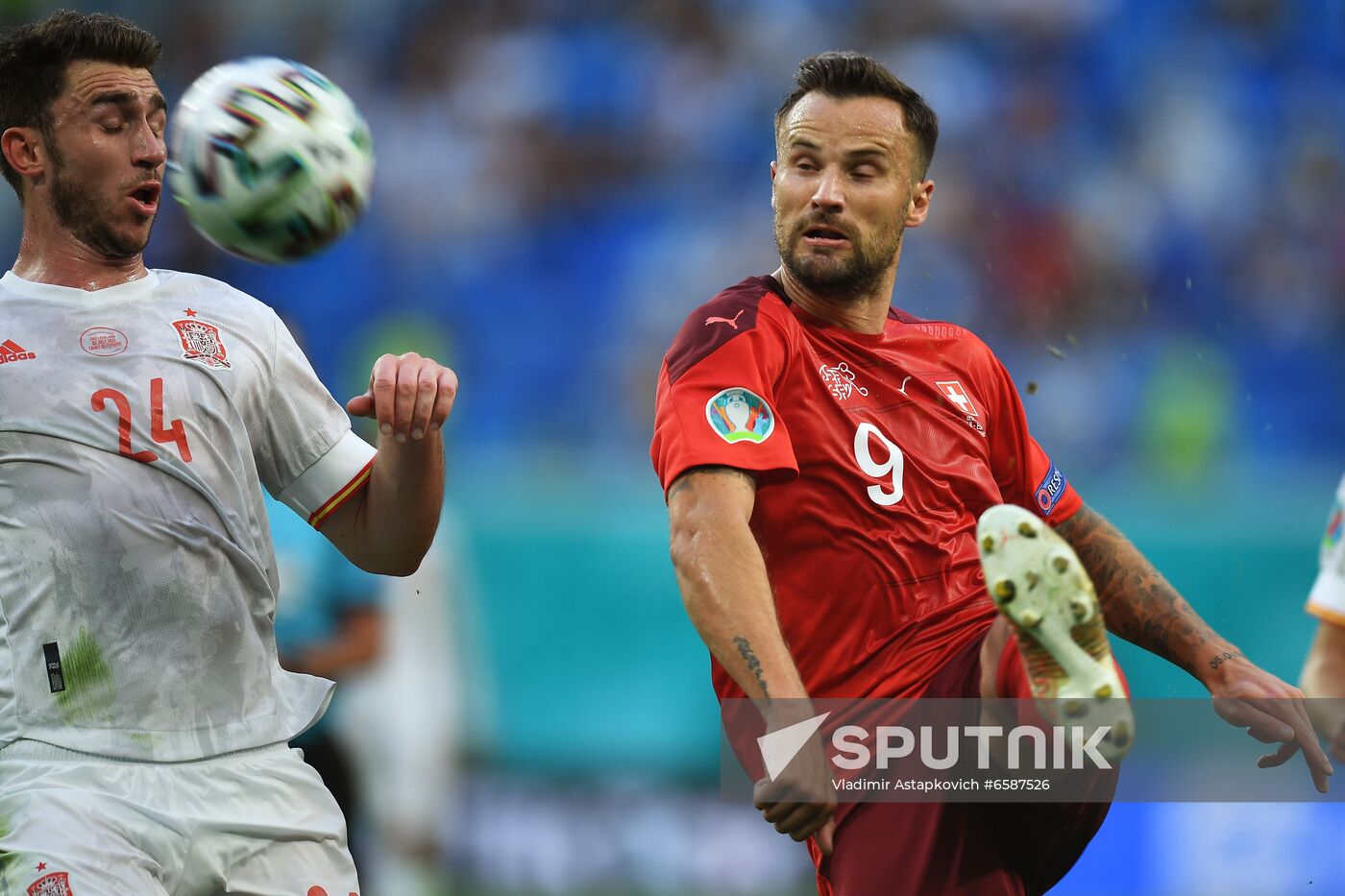 Russia Soccer Euro 2020 Switzerland - Spain