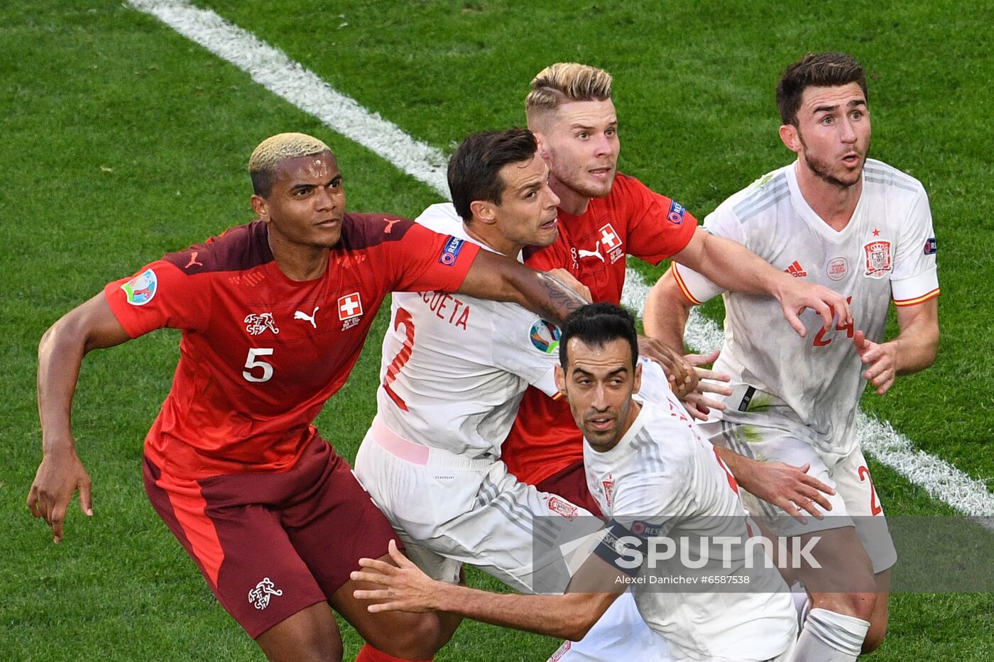 Russia Soccer Euro 2020 Switzerland - Spain