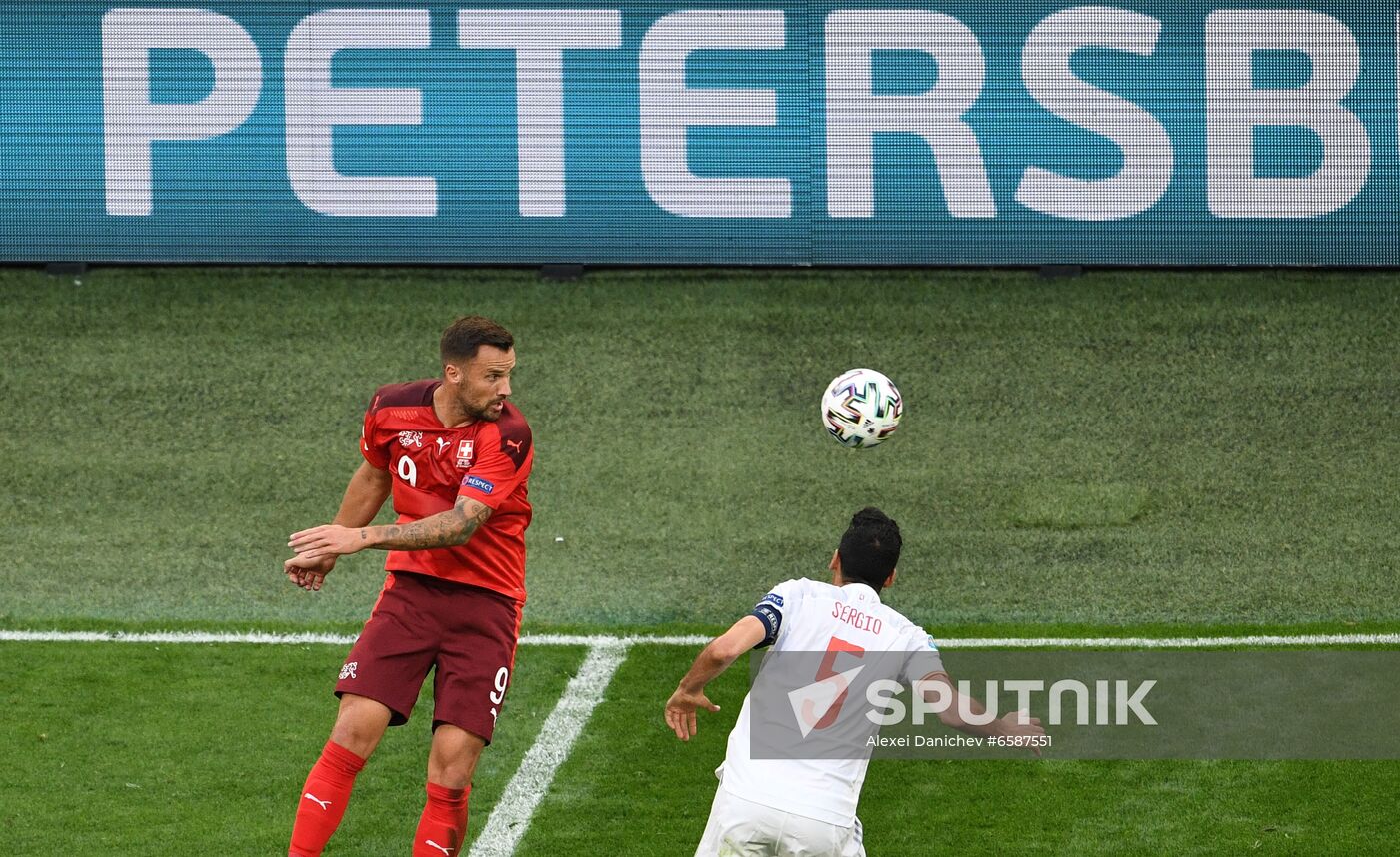 Russia Soccer Euro 2020 Switzerland - Spain