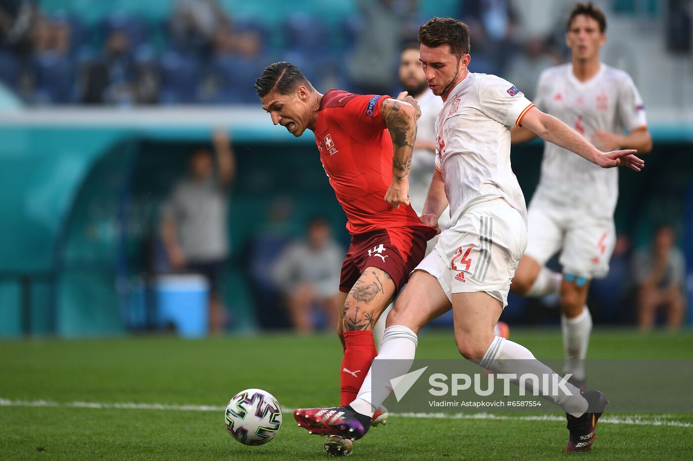 Russia Soccer Euro 2020 Switzerland - Spain