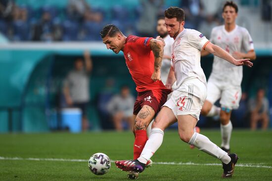 Russia Soccer Euro 2020 Switzerland - Spain