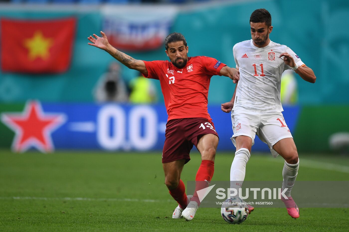 Russia Soccer Euro 2020 Switzerland - Spain