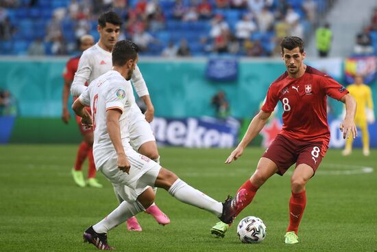 Russia Soccer Euro 2020 Switzerland - Spain