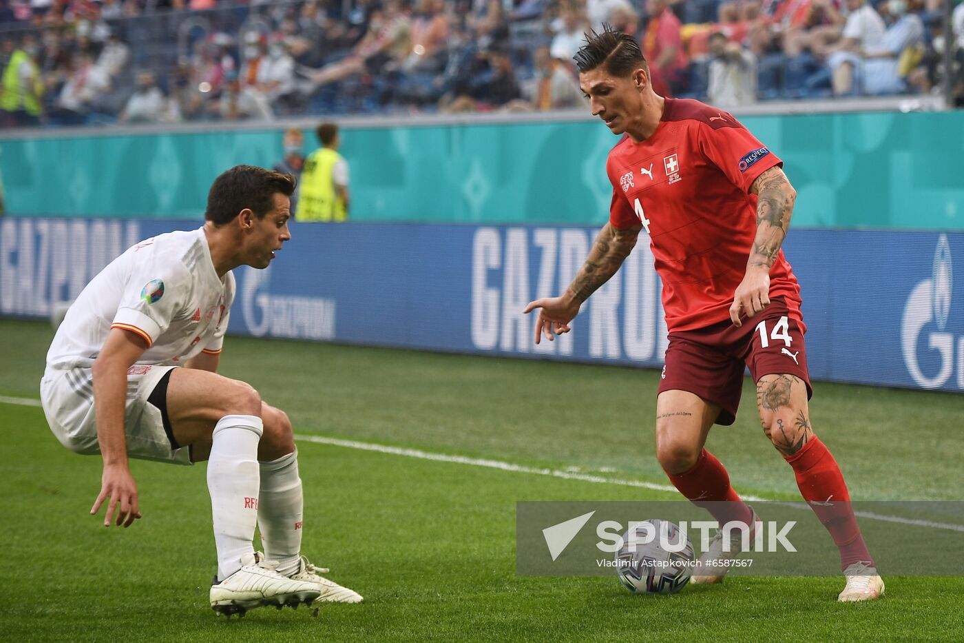 Russia Soccer Euro 2020 Switzerland - Spain