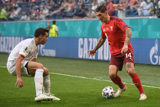 Russia Soccer Euro 2020 Switzerland - Spain