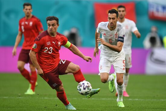Russia Soccer Euro 2020 Switzerland - Spain