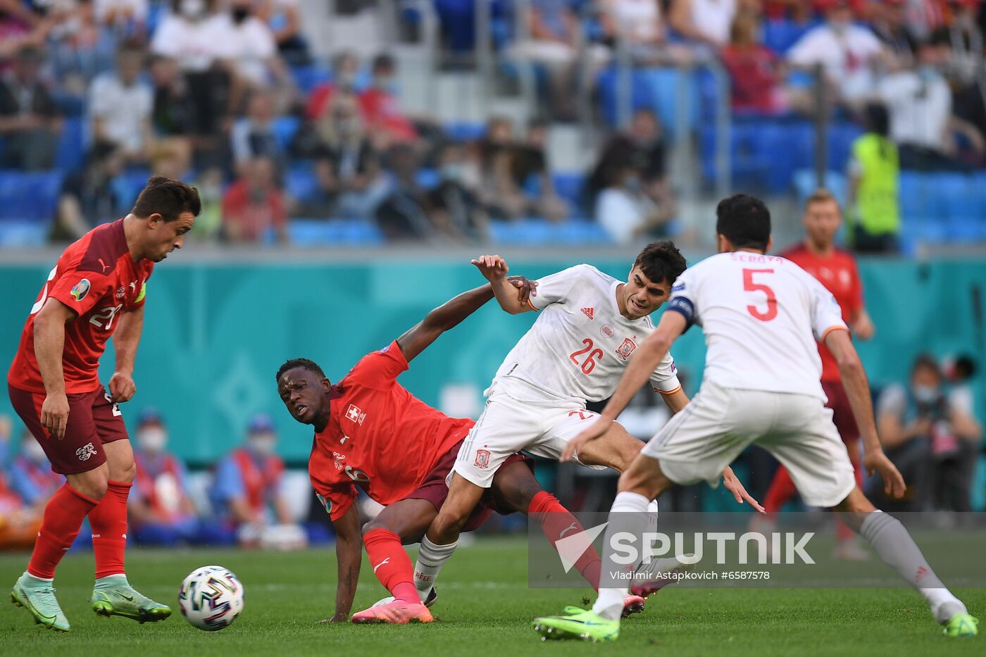 Russia Soccer Euro 2020 Switzerland - Spain