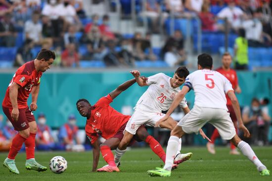 Russia Soccer Euro 2020 Switzerland - Spain
